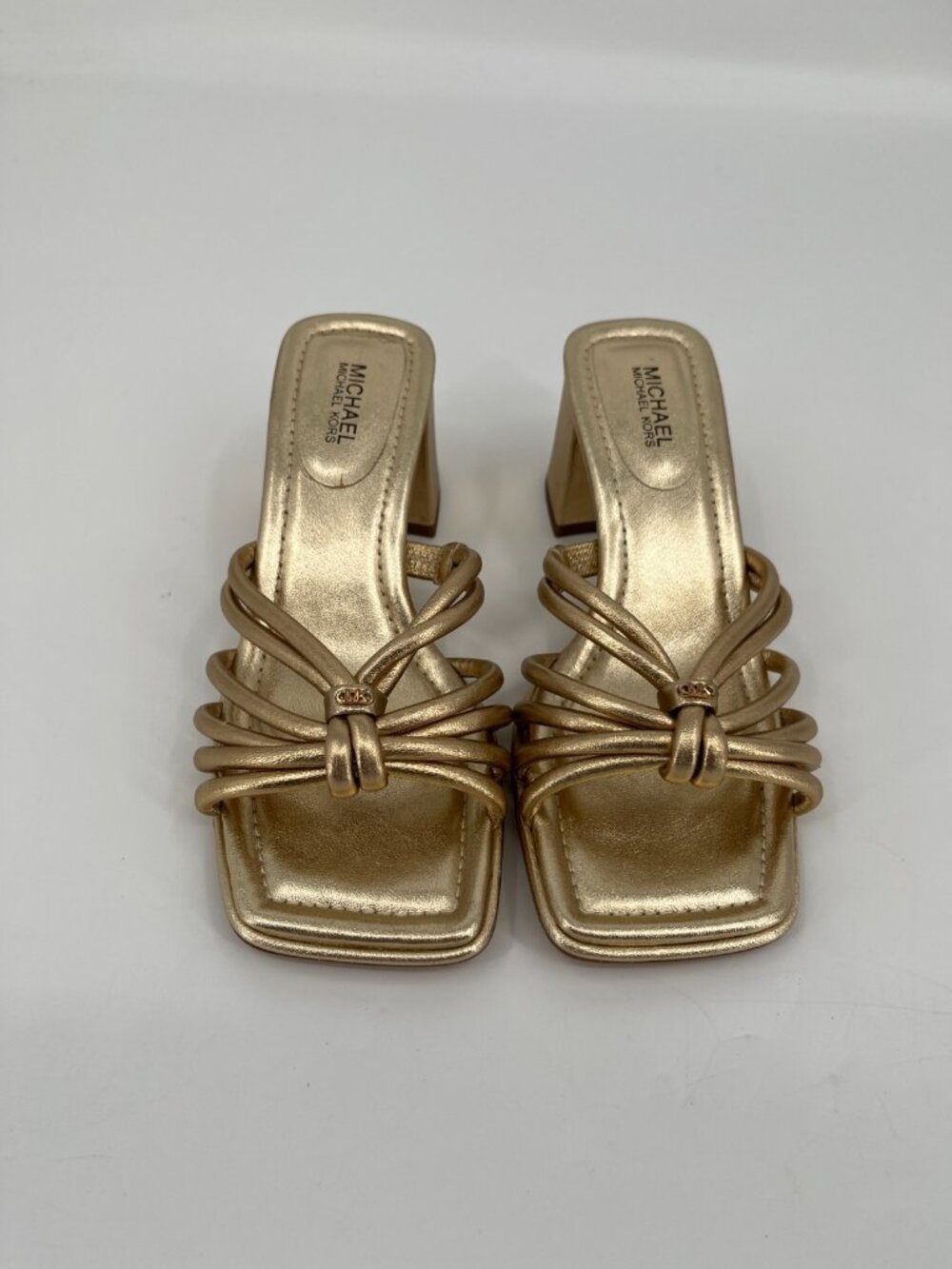Michael Michael Kors Women's Astra Strappy Sandals - Pale Gold - Size 5 M NWOB